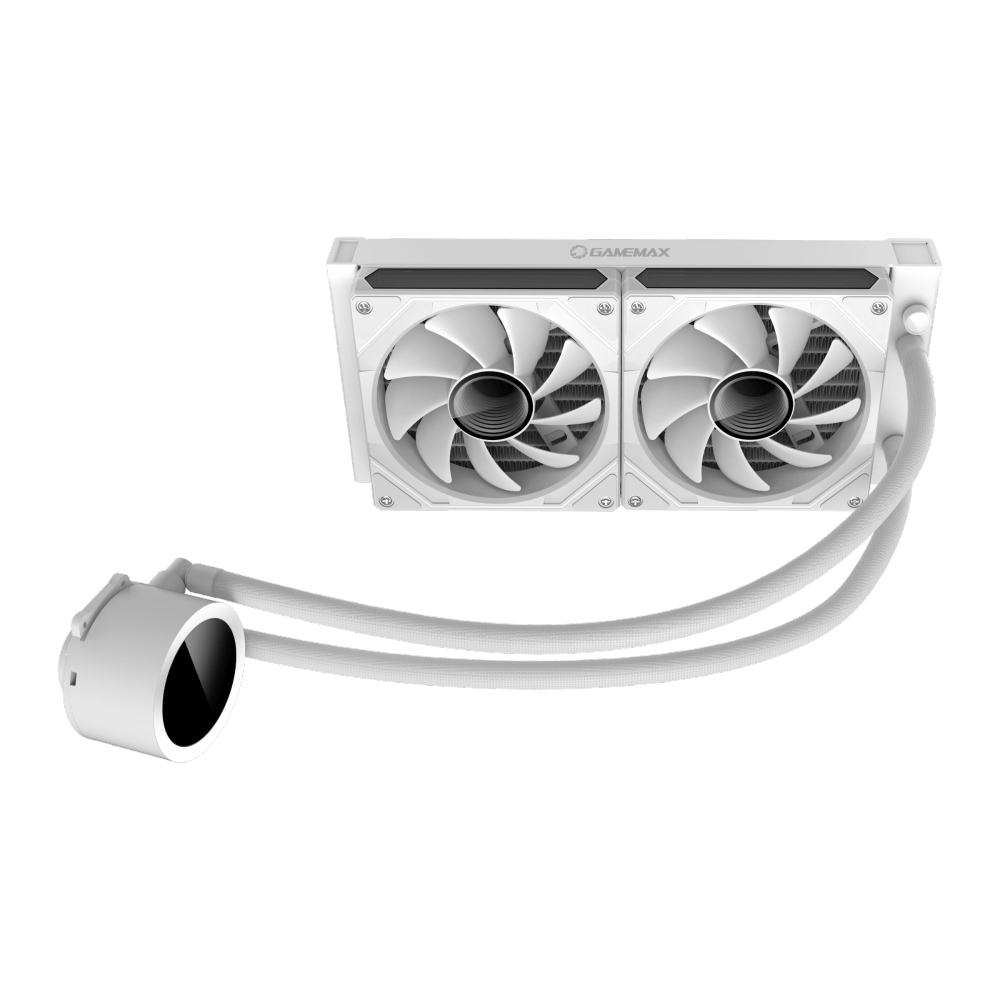 GAMEMAX IceBurg 240 Digital WH Liquid Cooler GAMEMAX IceBurg 240 Digital WH Liquid Cooler